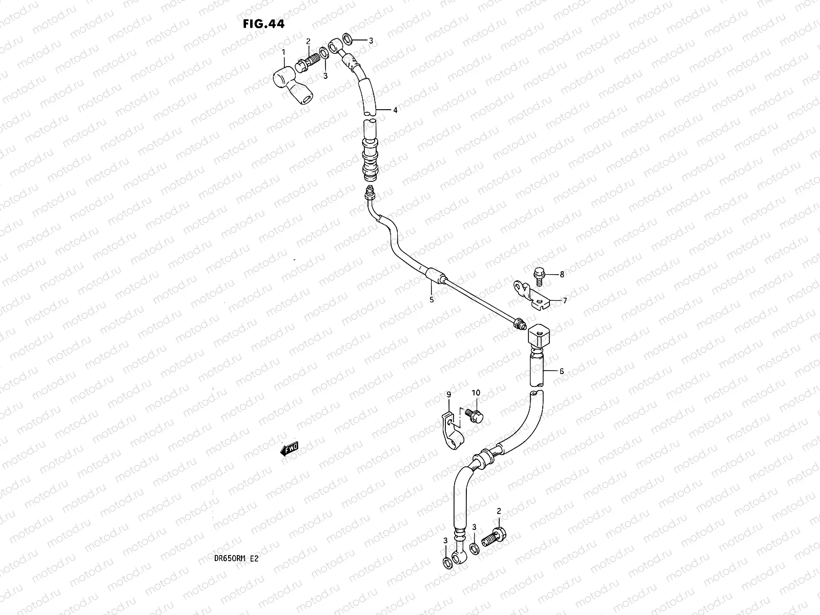 44 - FRONT BRAKE HOSE