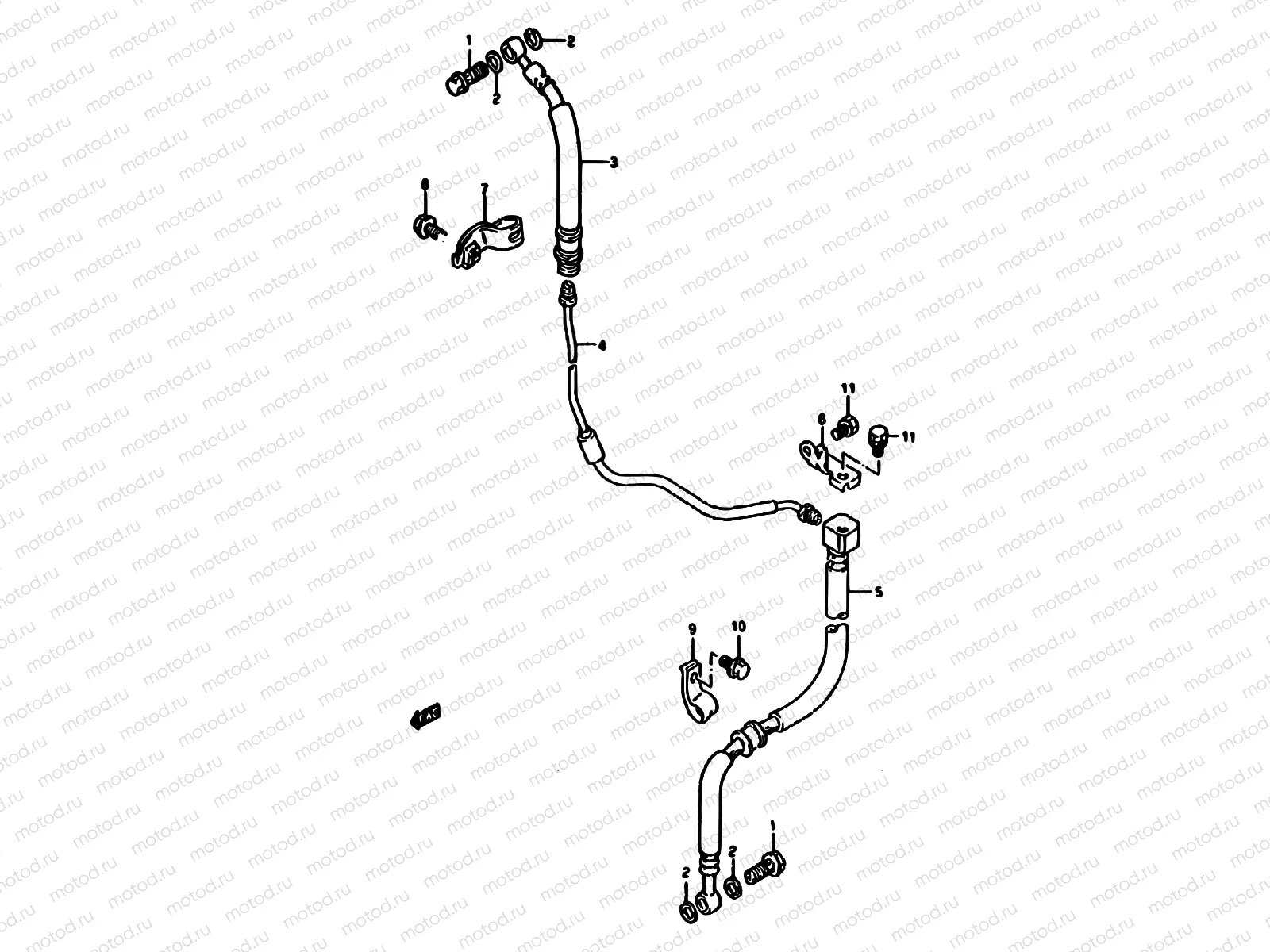44 - FRONT BRAKE HOSE