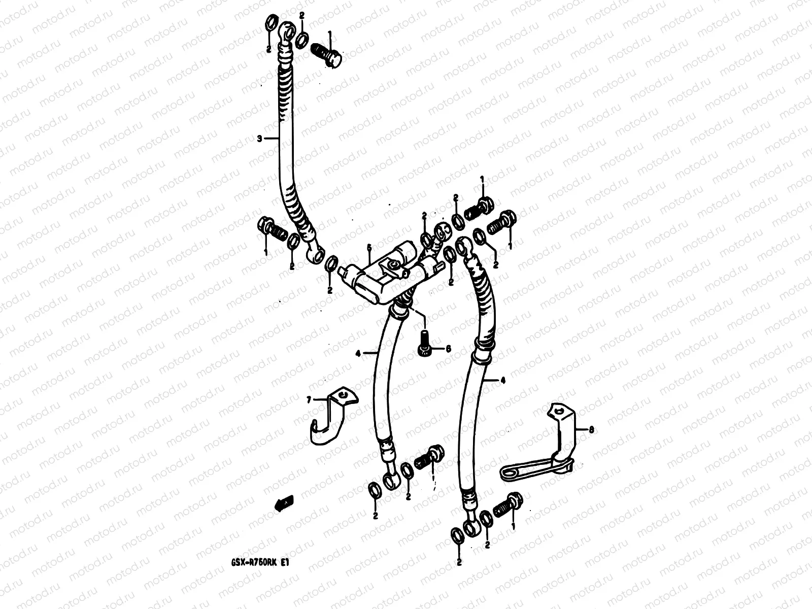 44 - FRONT BRAKE HOSE