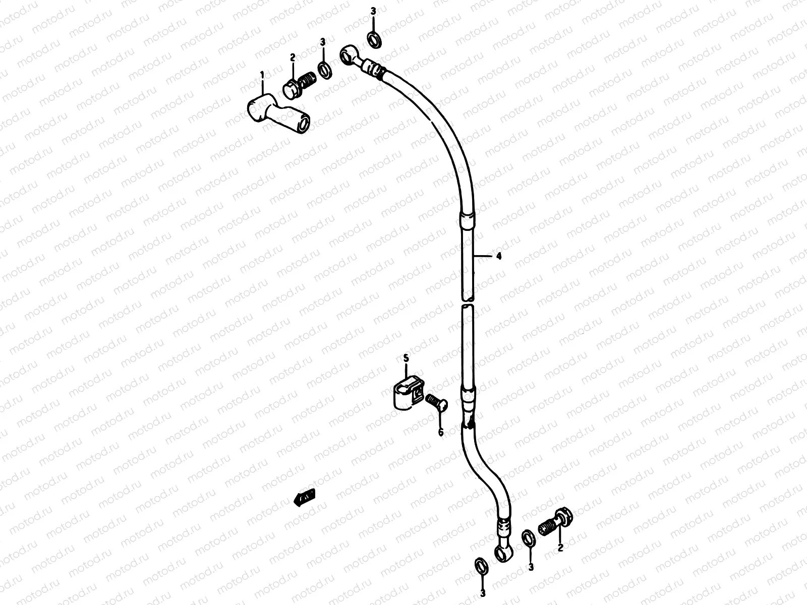 44 - FRONT BRAKE HOSE