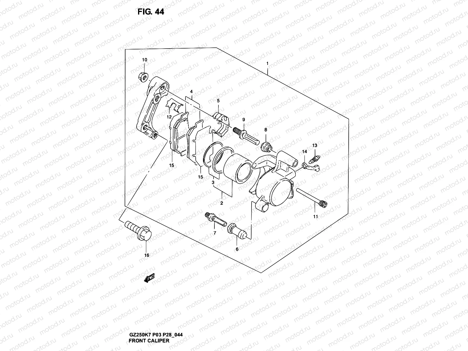 44 - FRONT CALIPER