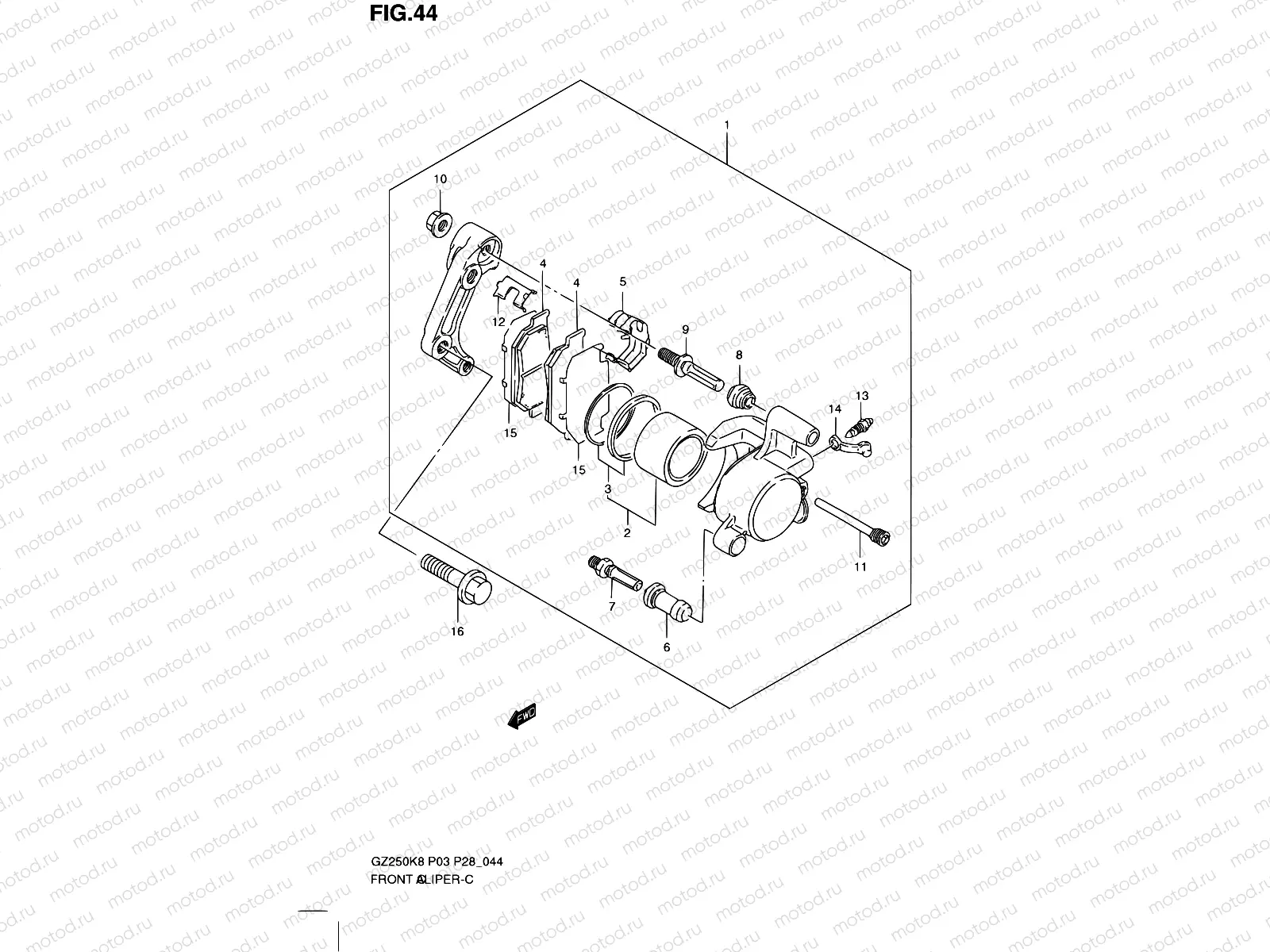 44 - FRONT CALIPER