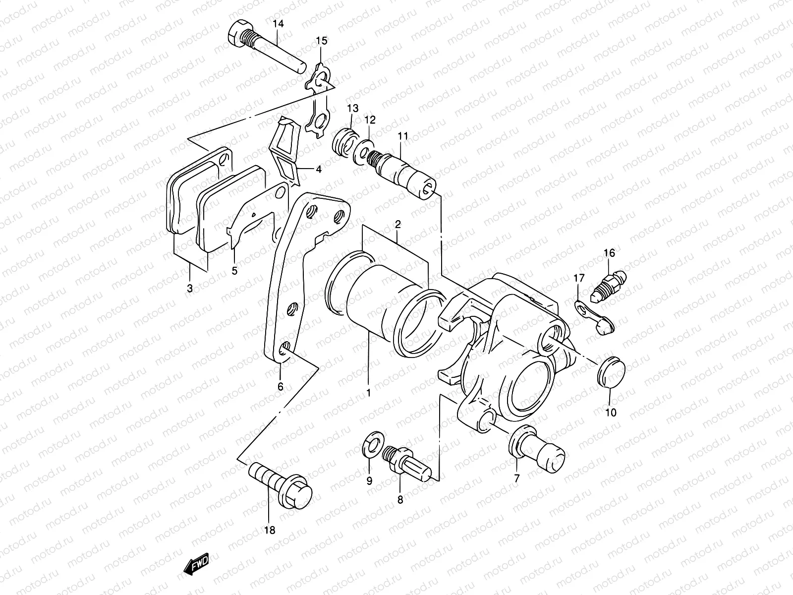 44 - FRONT CALIPER