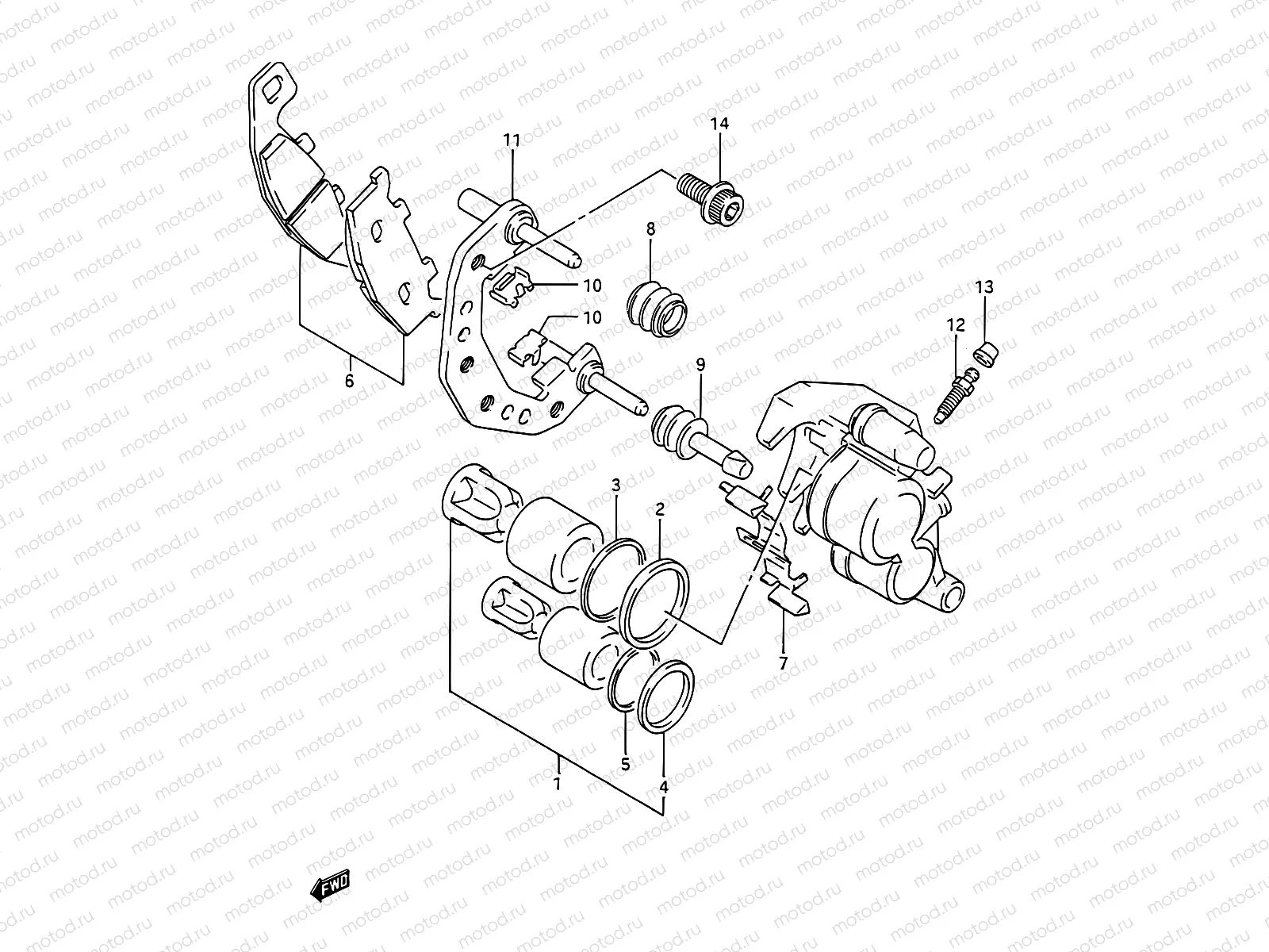 44 - FRONT CALIPER