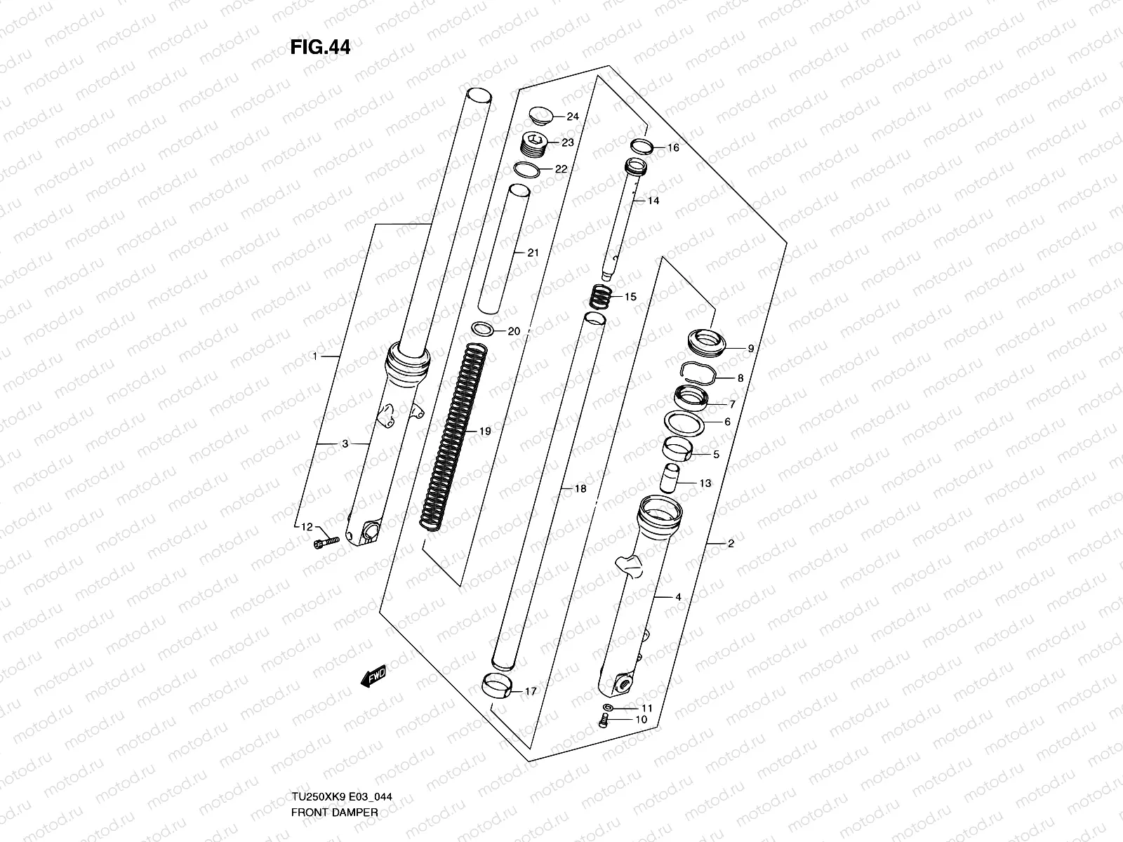 44 - FRONT DAMPER