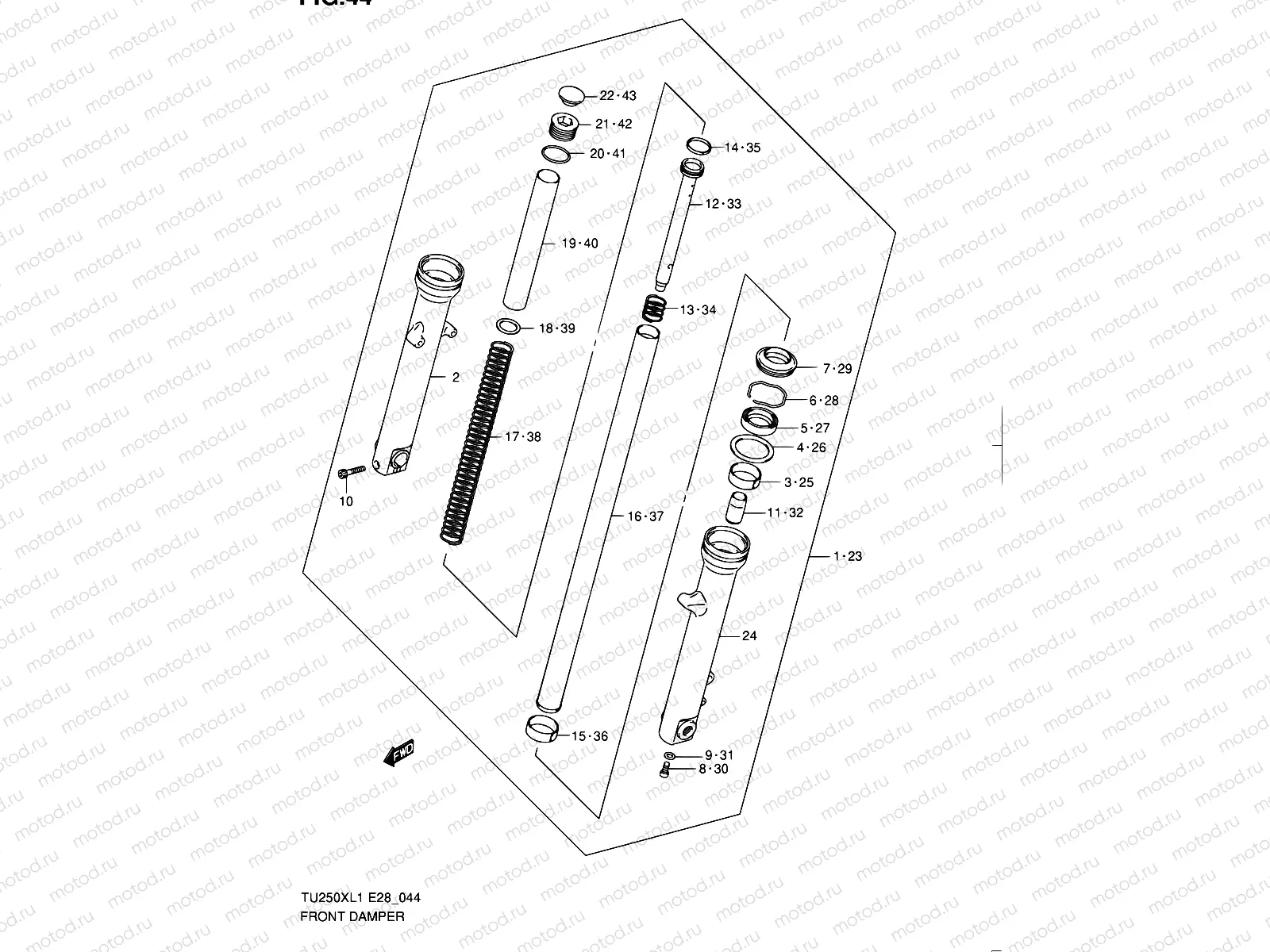 44 - FRONT DAMPER