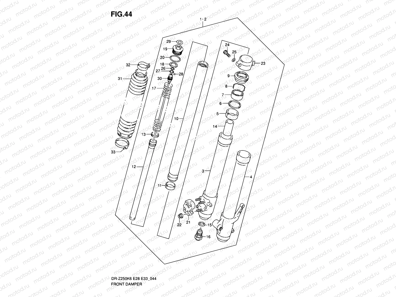 44 - FRONT DAMPER