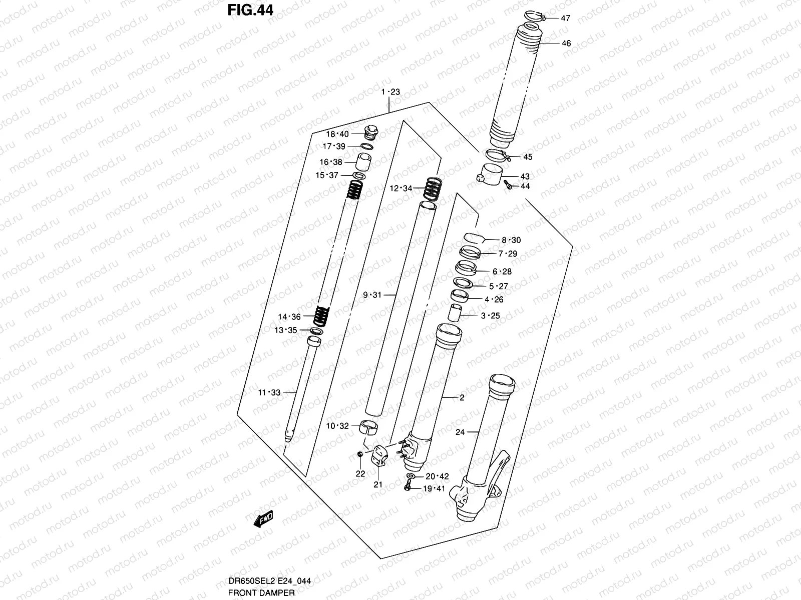 44 - FRONT DAMPER