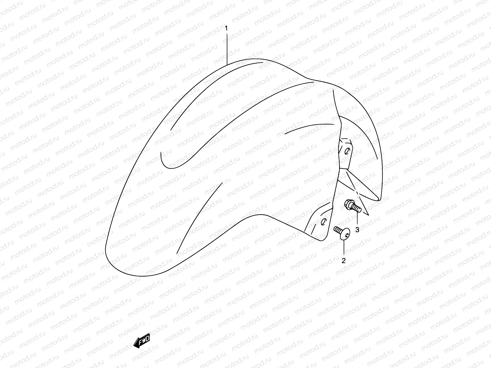 44 - FRONT FENDER