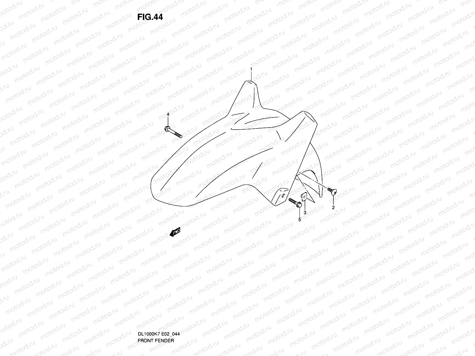 44 - FRONT FENDER
