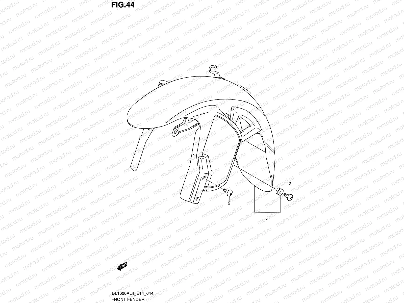 44 - FRONT FENDER