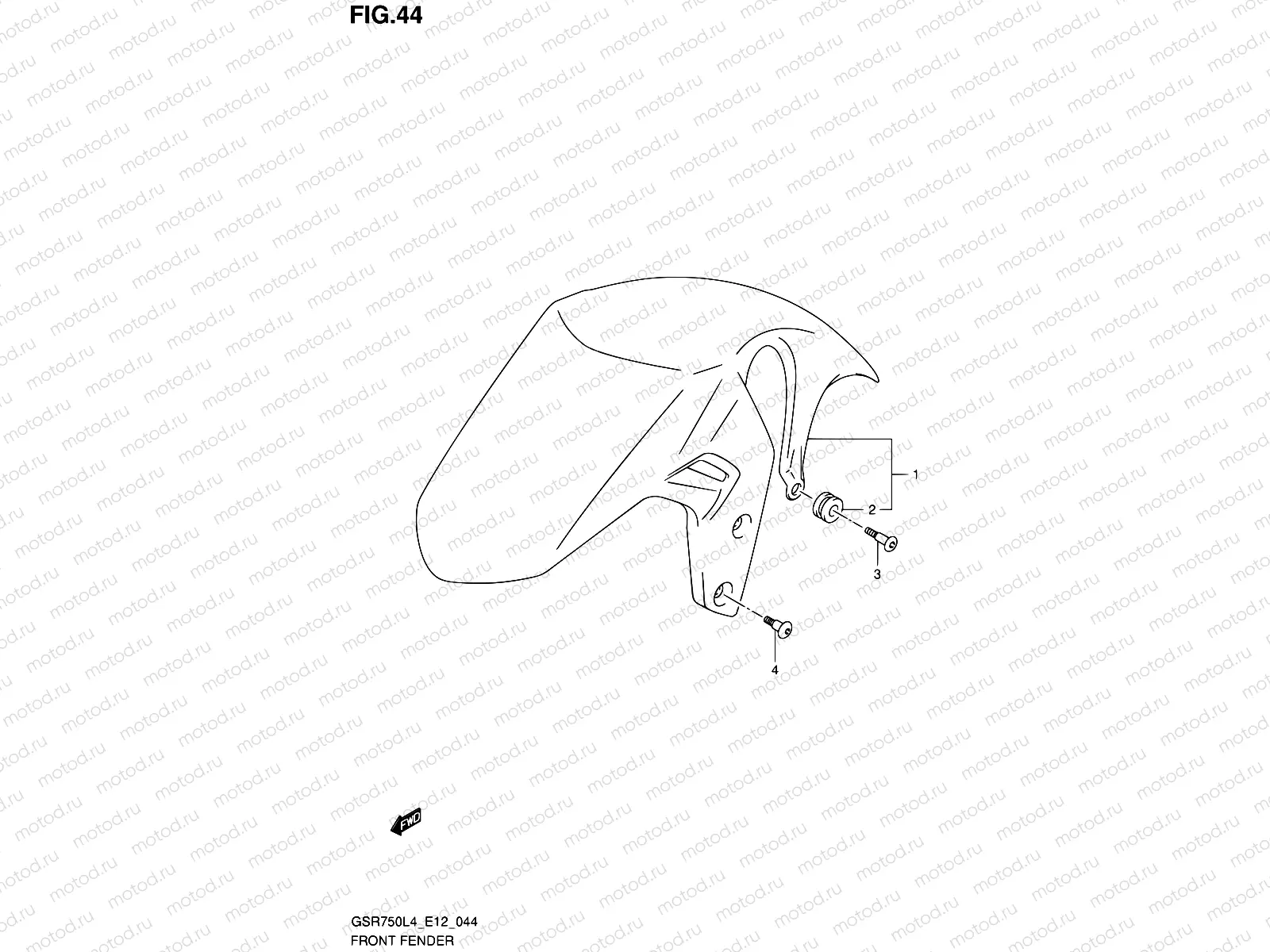 44 - FRONT FENDER