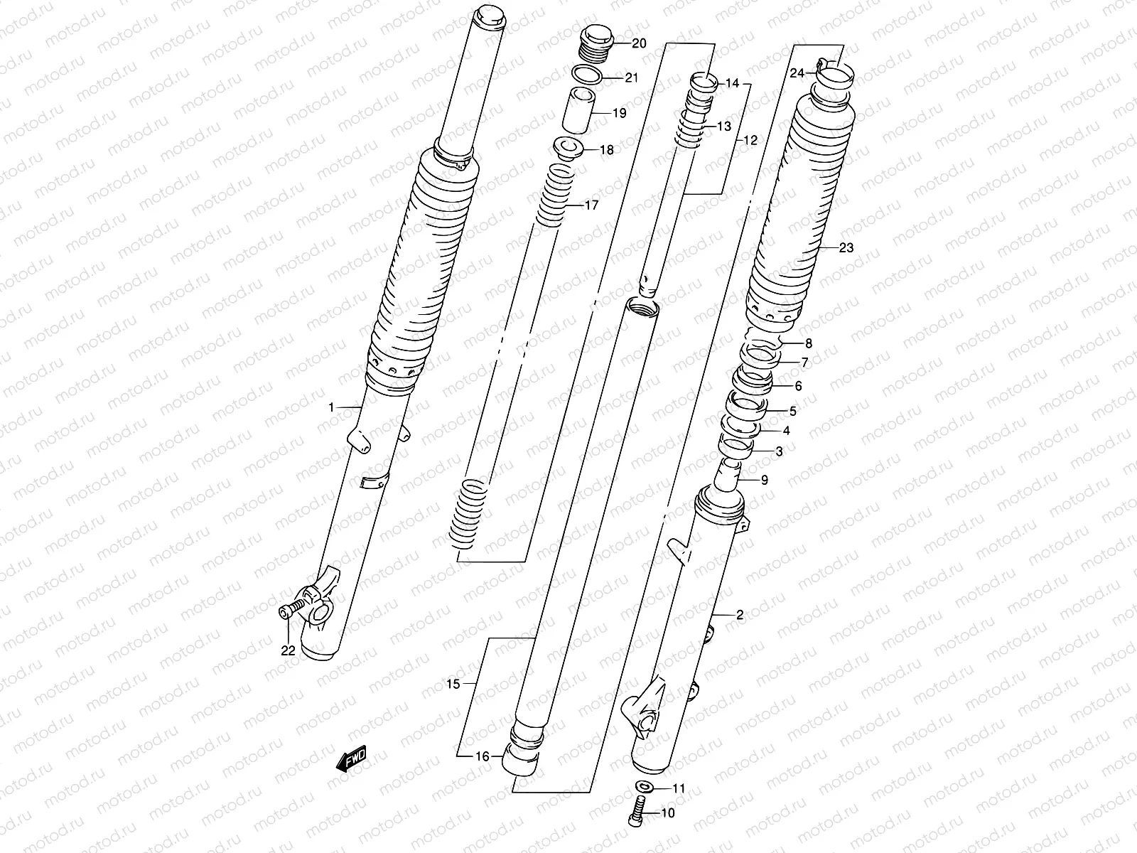 44 - FRONT FORK