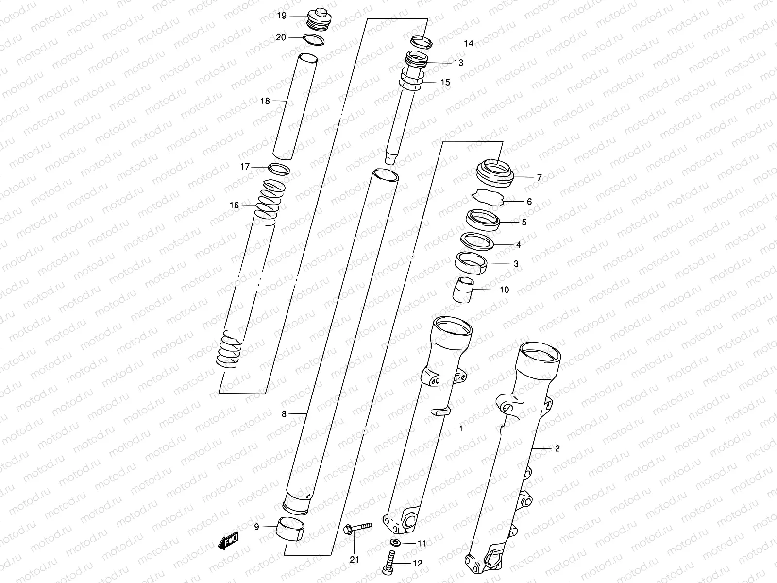 44 - FRONT FORK DAMPER