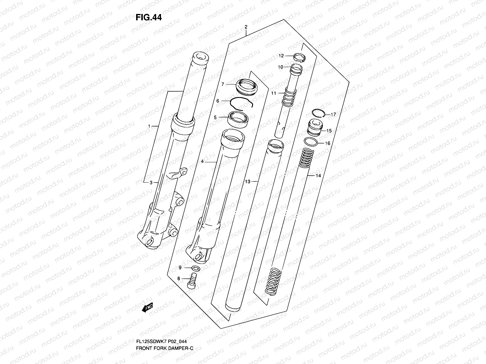 44 - FRONT FORK DAMPER