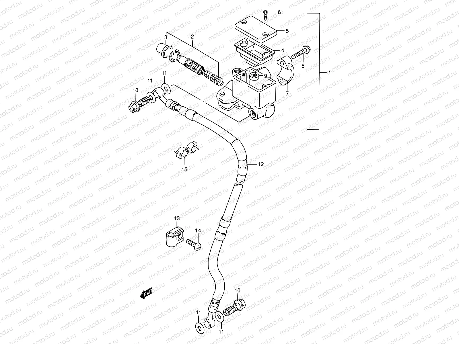 44 - FRONT MASTER CYLINDER