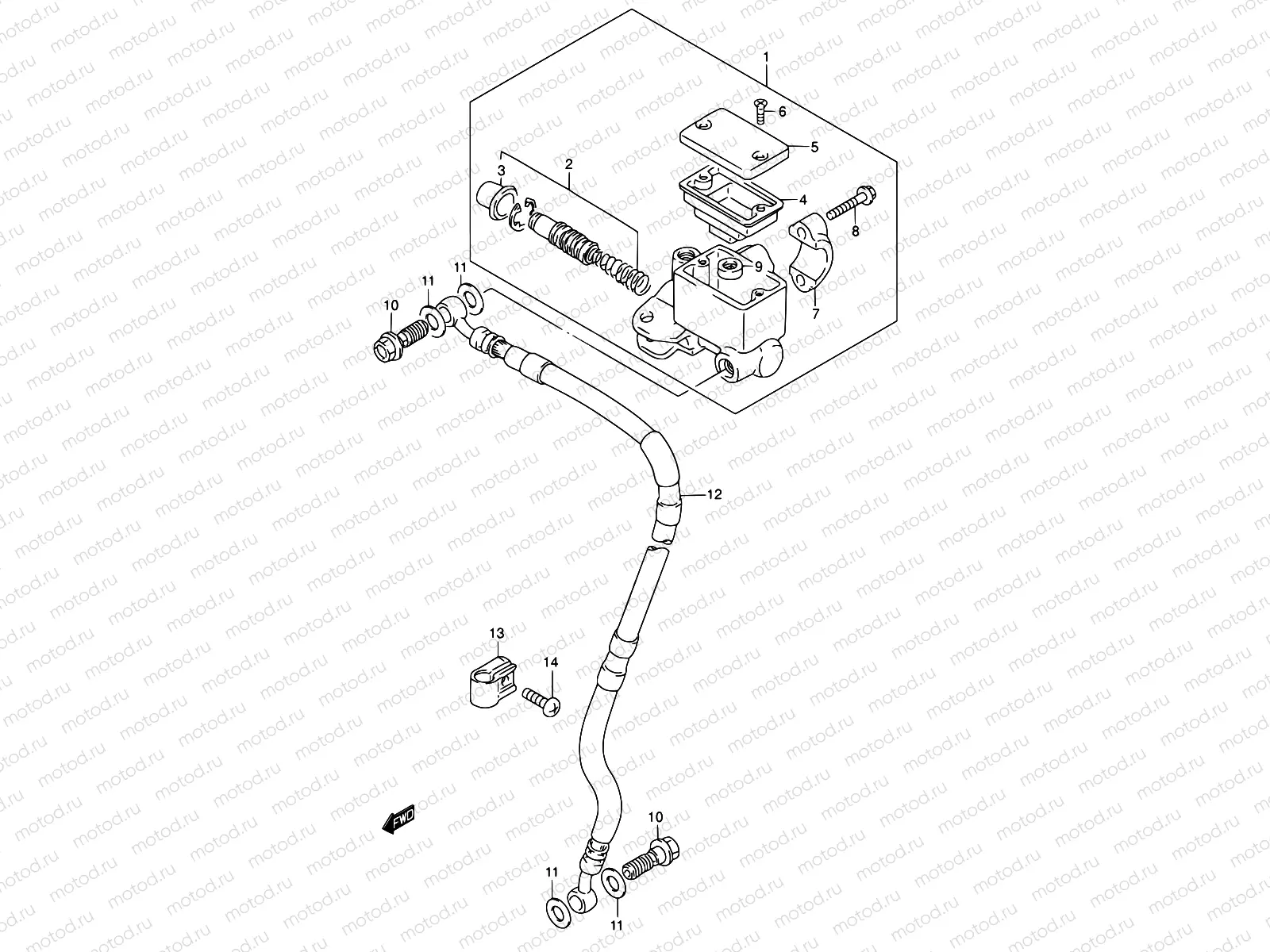 44 - FRONT MASTER CYLINDER