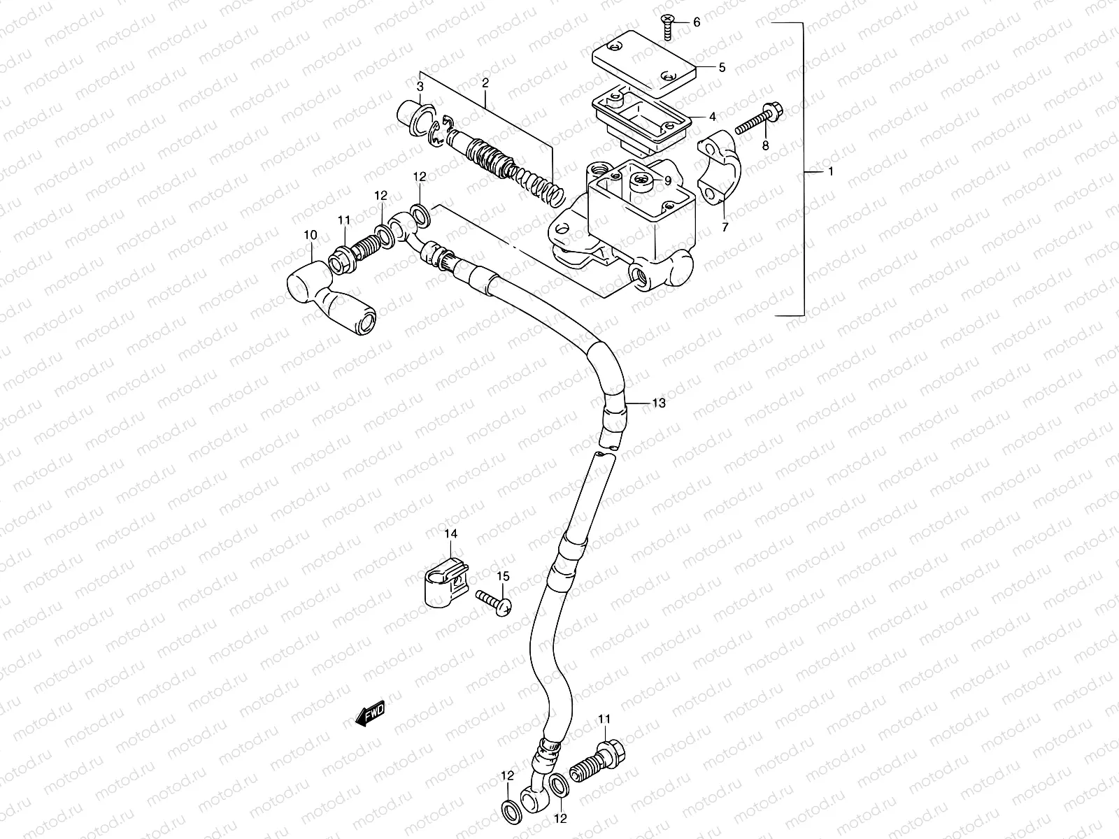 44 - FRONT MASTER CYLINDER