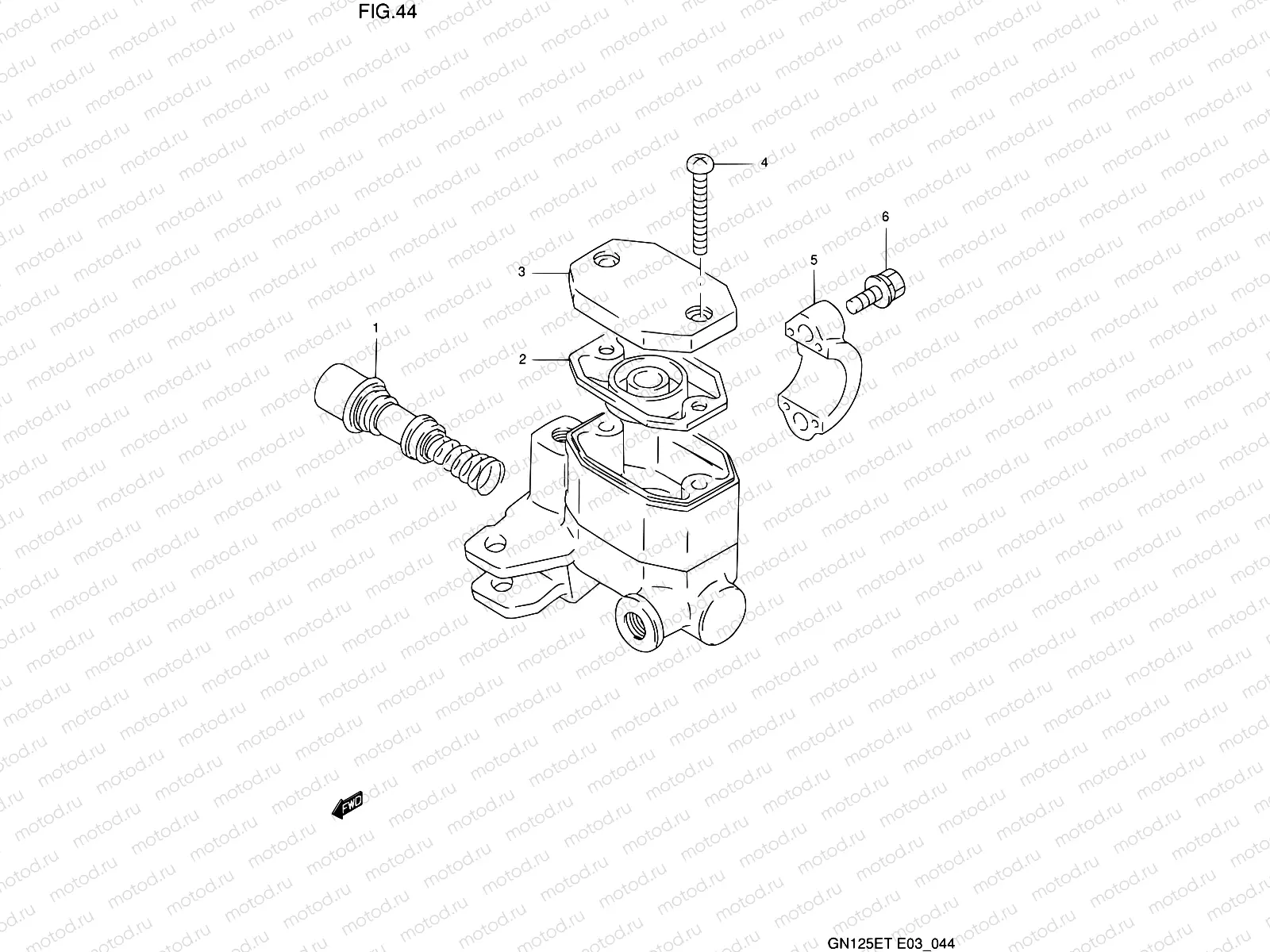 44 - FRONT MASTER CYLINDER