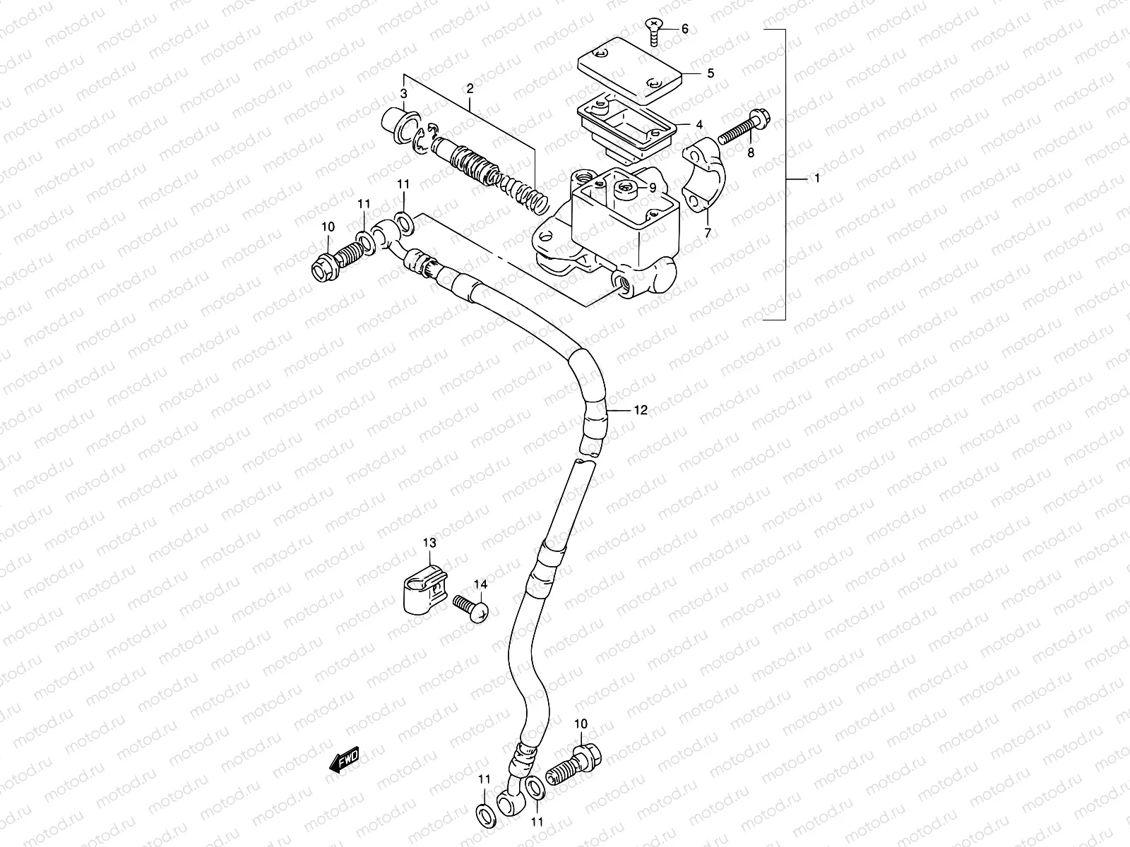 44 - FRONT MASTER CYLINDER