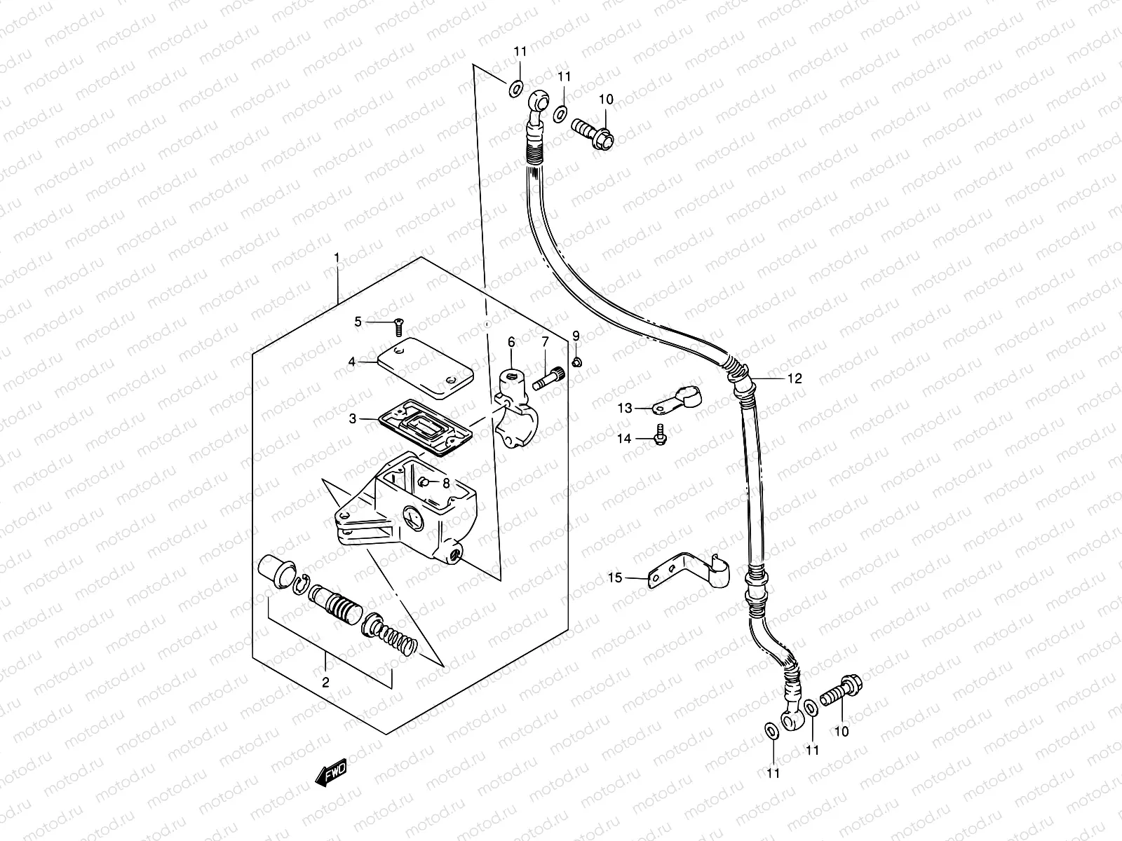 44 - FRONT MASTER CYLINDER