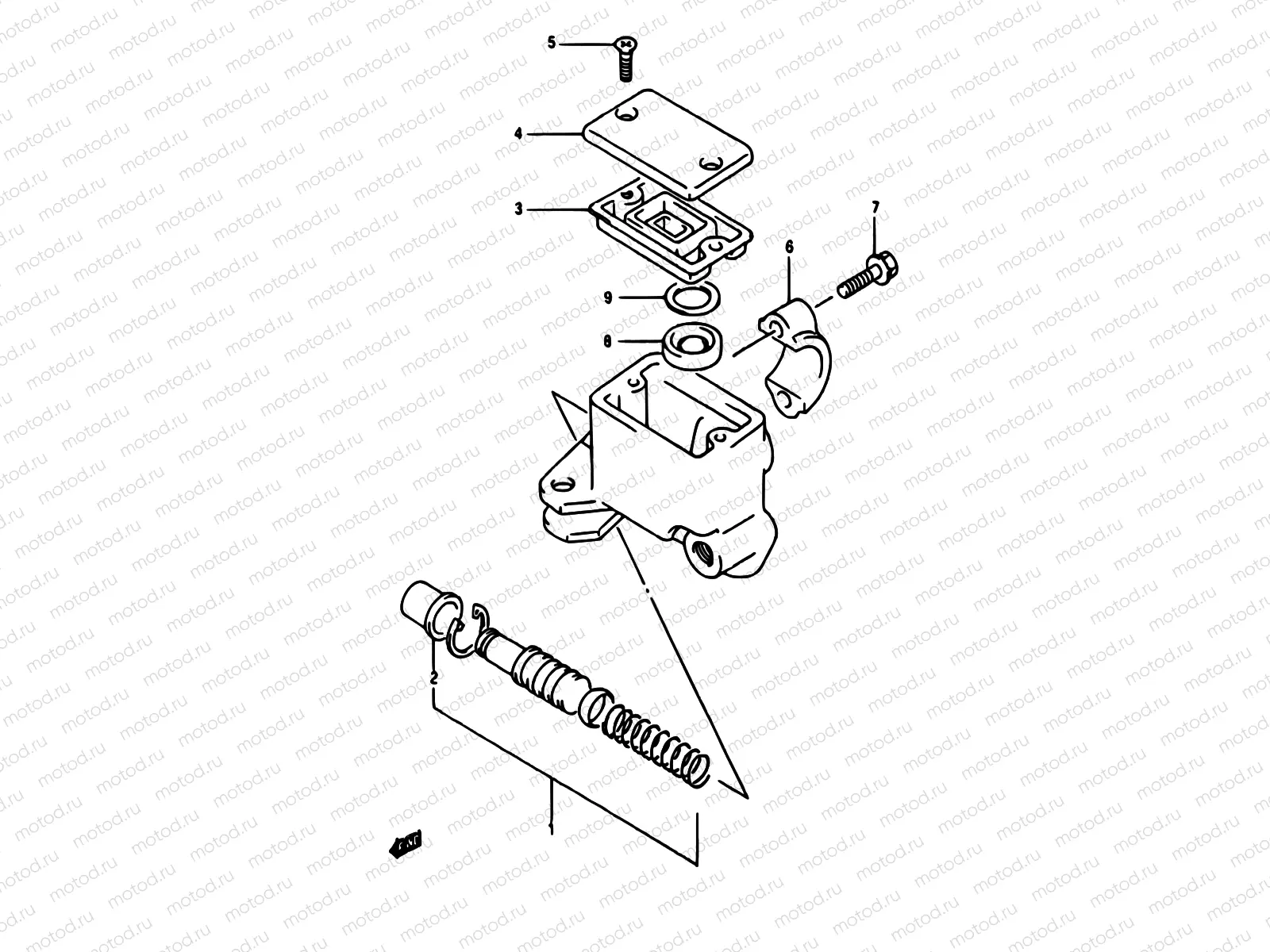 44 - FRONT MASTER CYLINDER