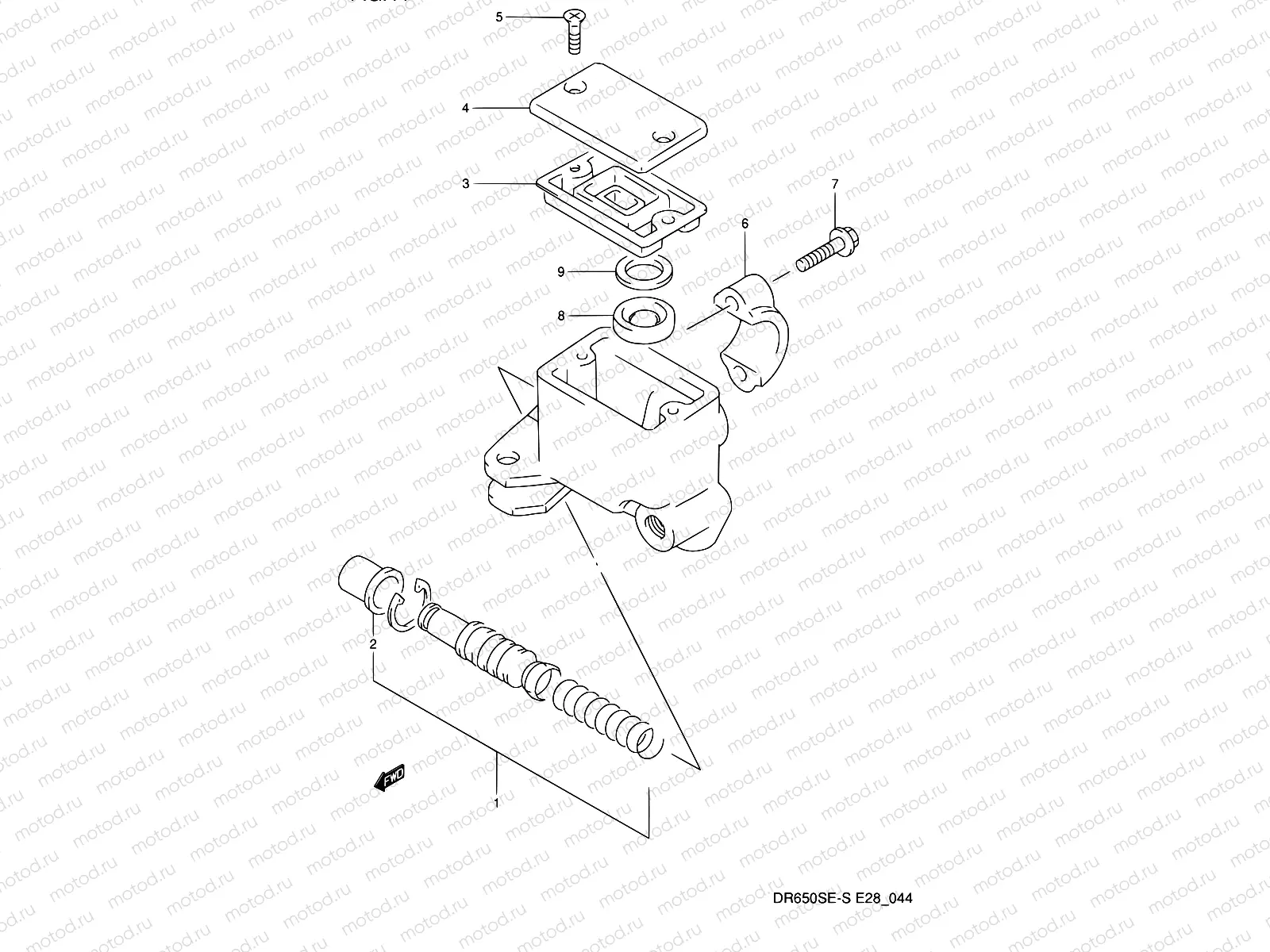 44 - FRONT MASTER CYLINDER