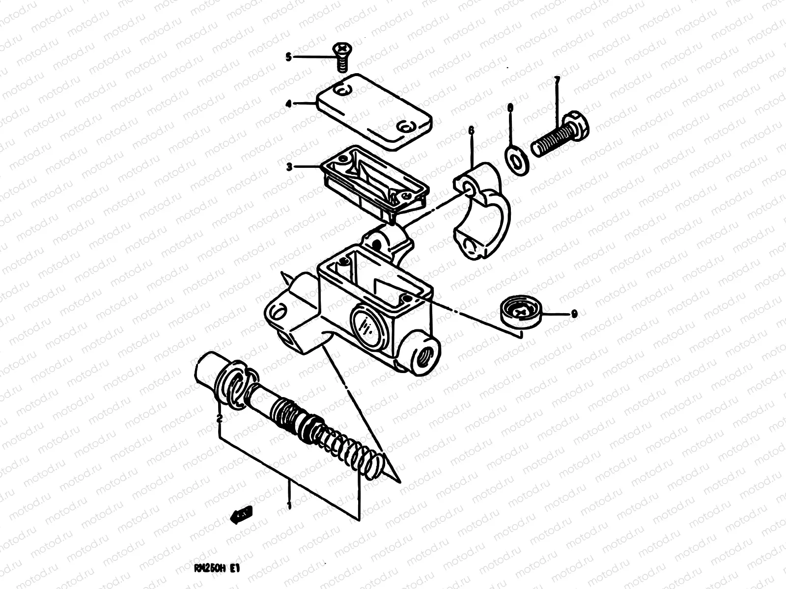 44 - FRONT MASTER CYLINDER (MODEL H)