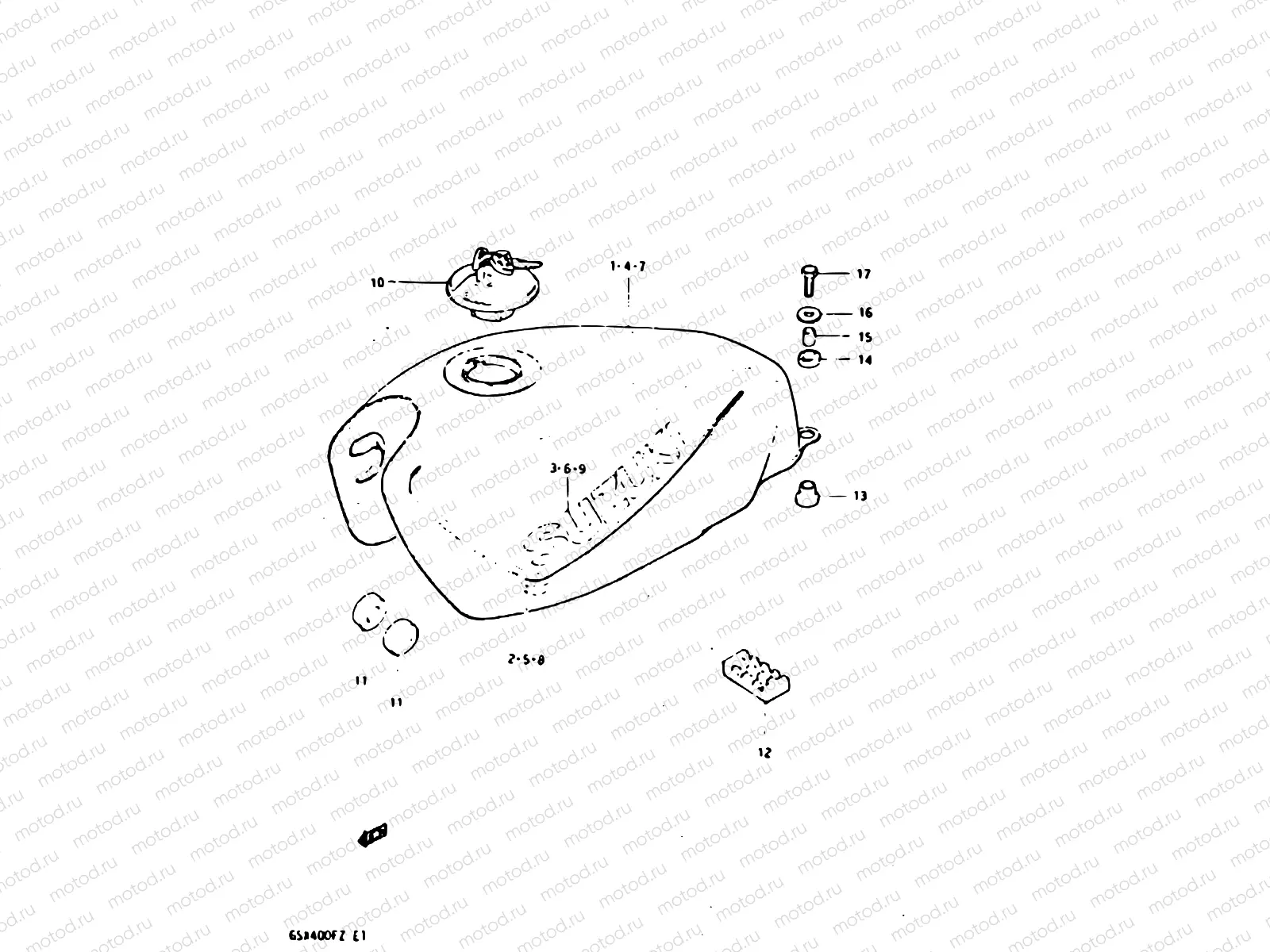 44 - FUEL TANK (MODEL Z)