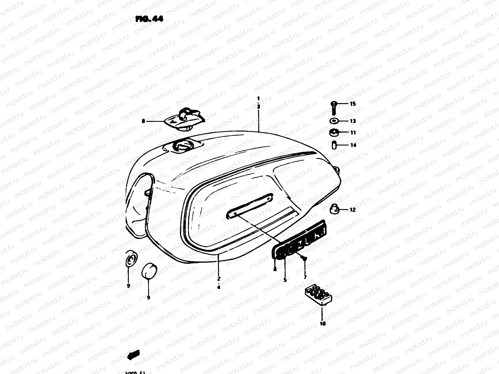 44 - FUEL TANK (MODEL Z)