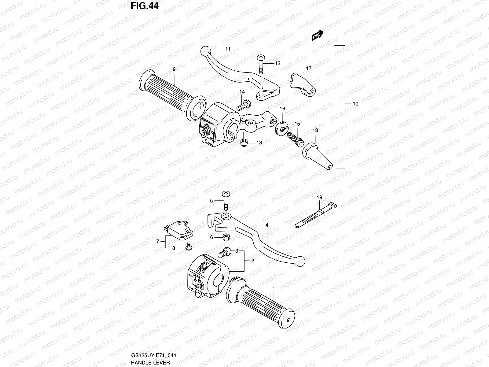 44 - HANDLE LEVER