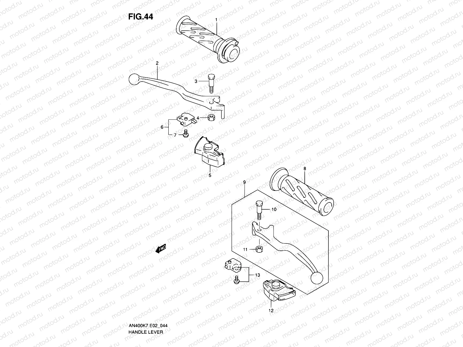 44 - HANDLE LEVER