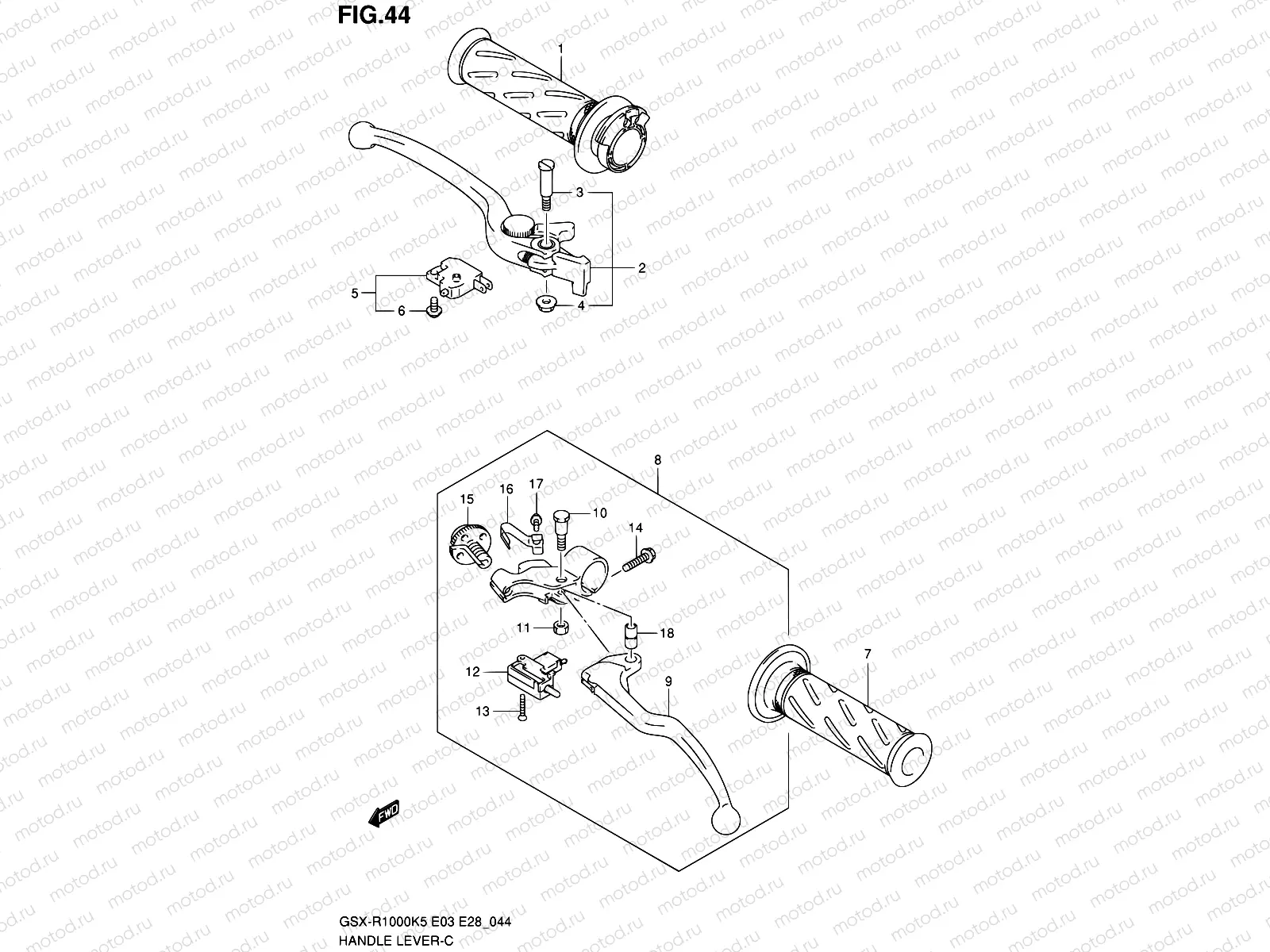 44 - HANDLE LEVER