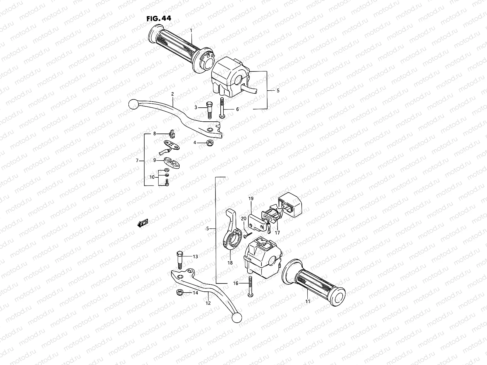 44 - HANDLE SWITCH (MODEL J)