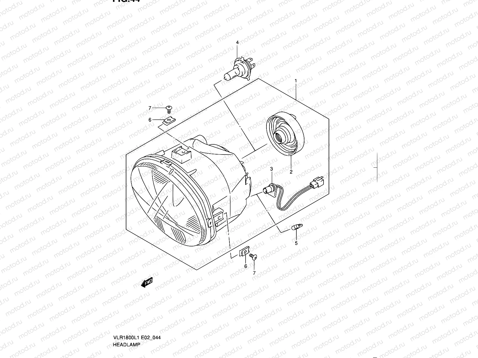 44 - HEADLAMP
