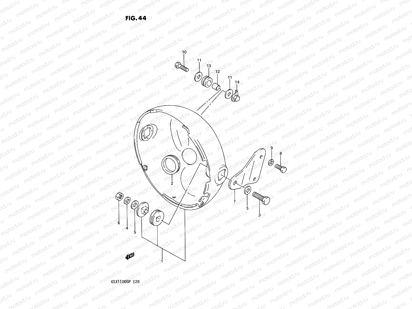 44 - HEADLAMP HOUSING