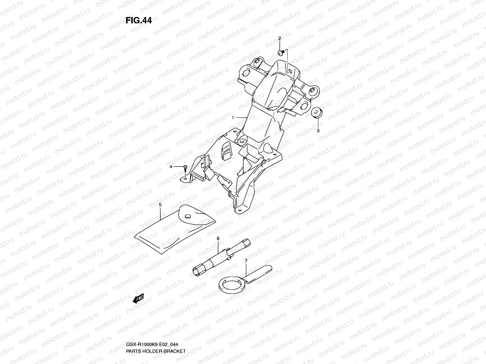 44 - PARTS HOLDER BRACKET