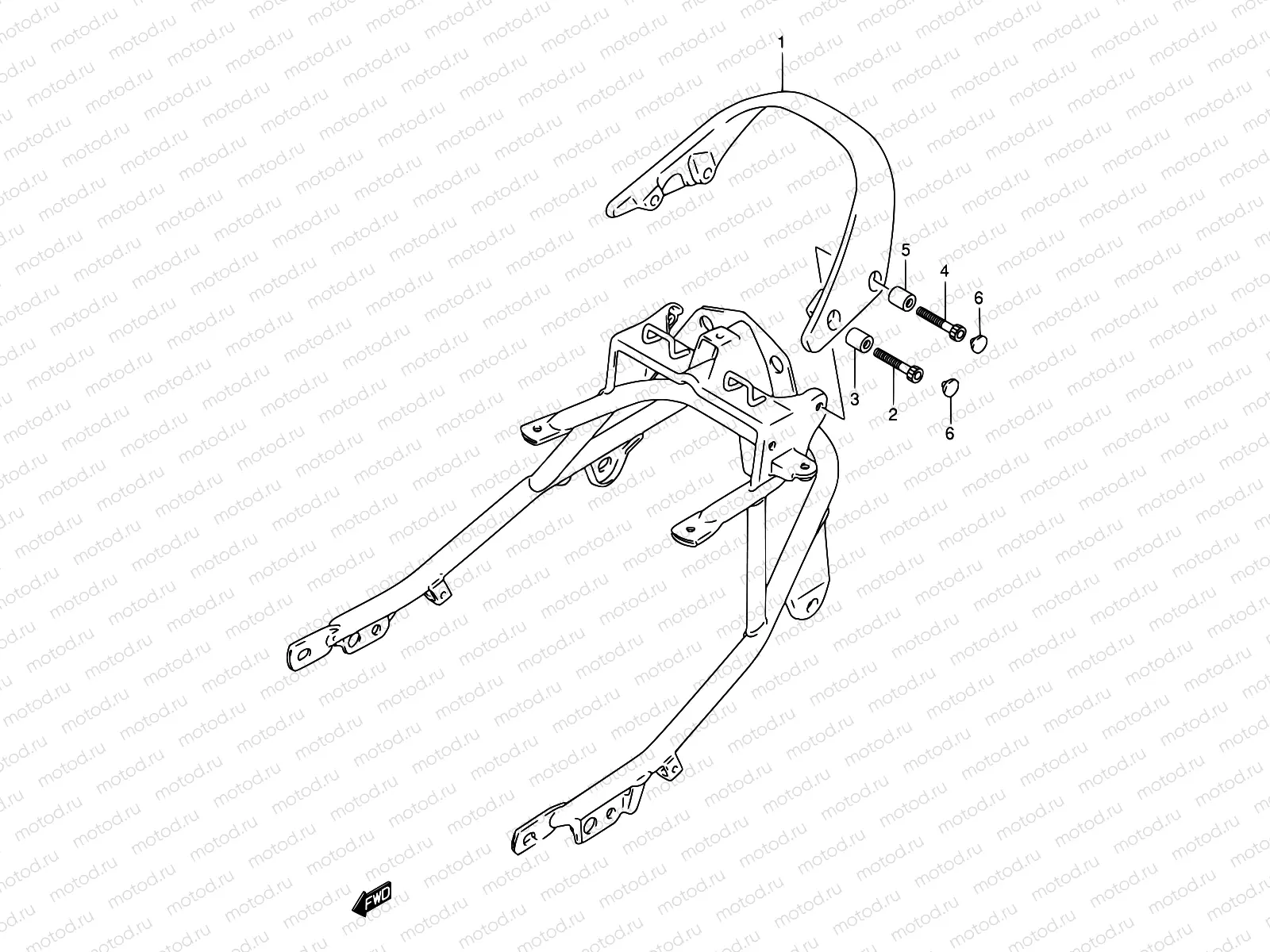 44 - PILLION RIDER HANDLE