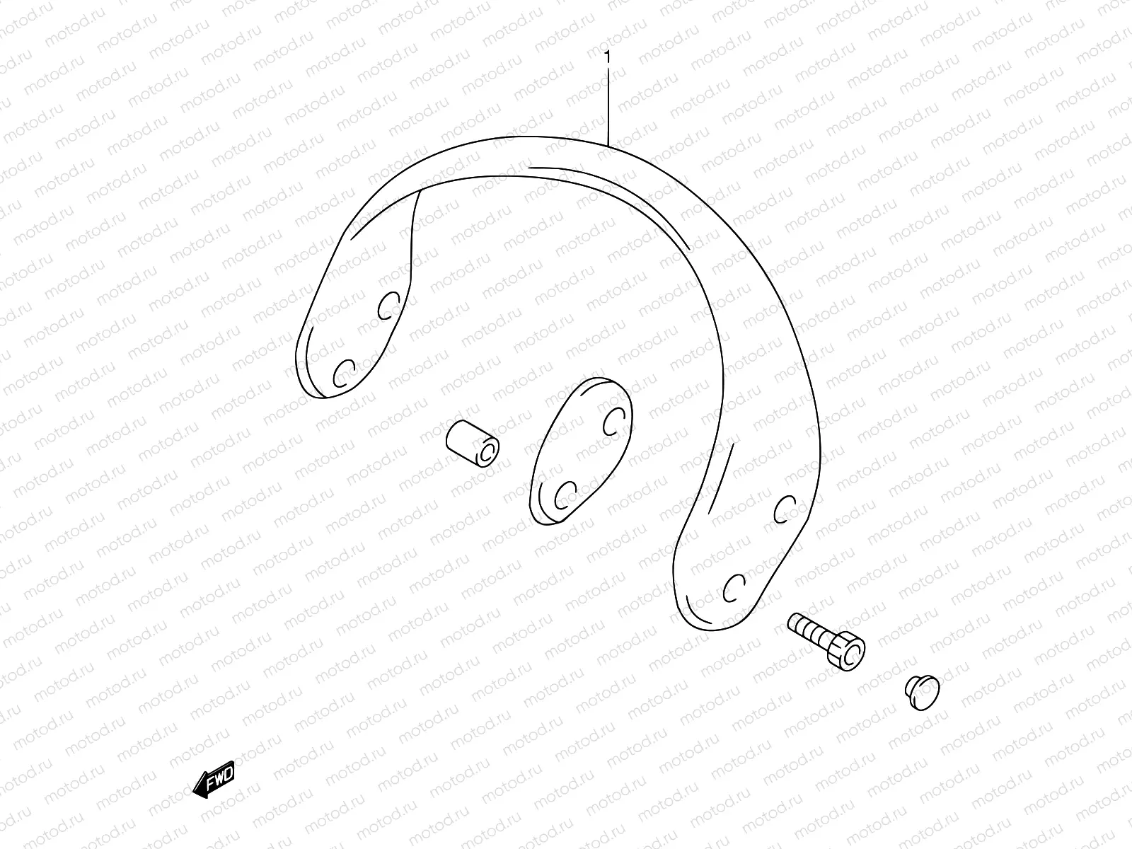 44 - PILLION RIDER HANDLE SET (OPTIONAL)