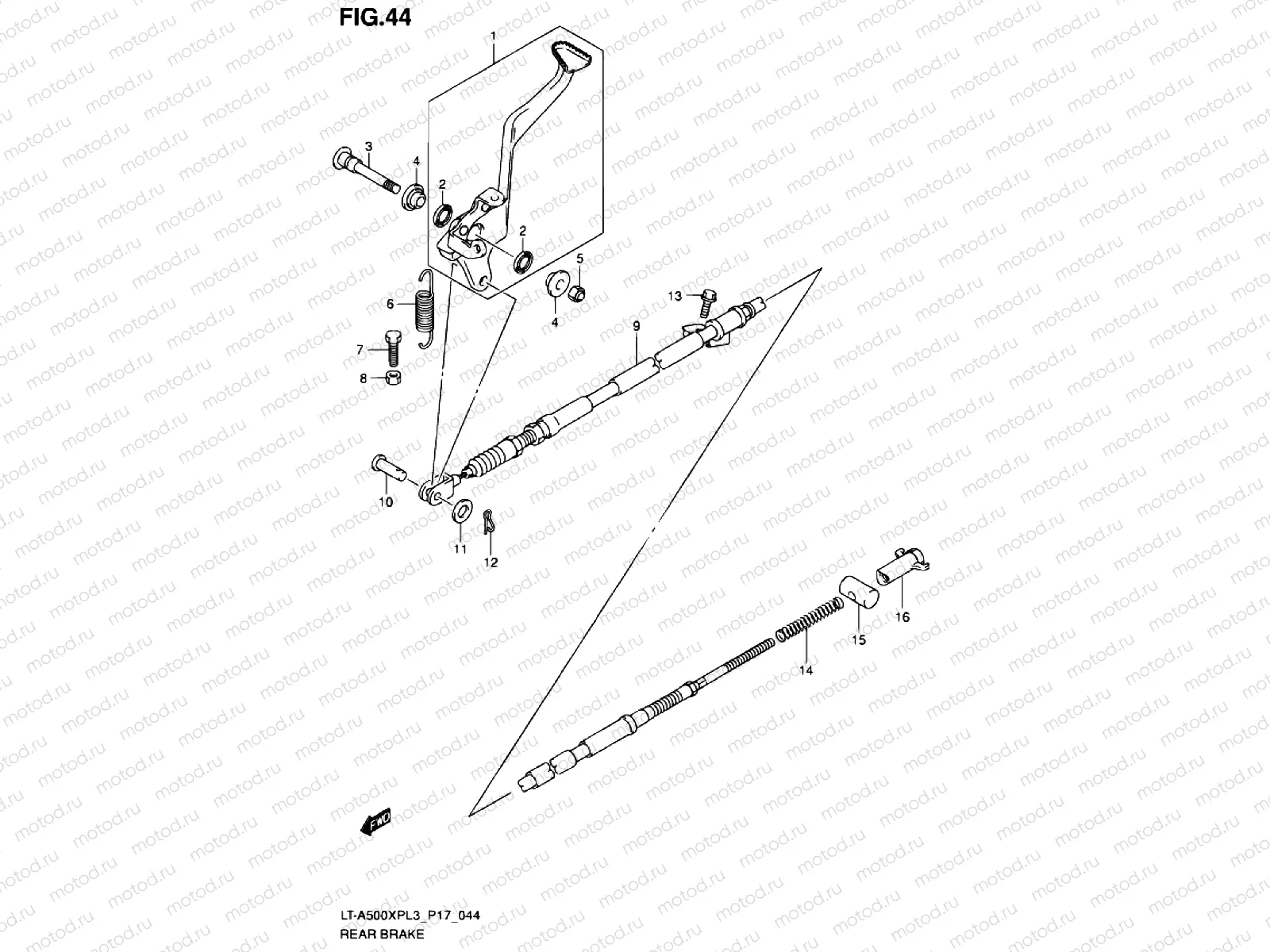 44 - REAR BRAKE