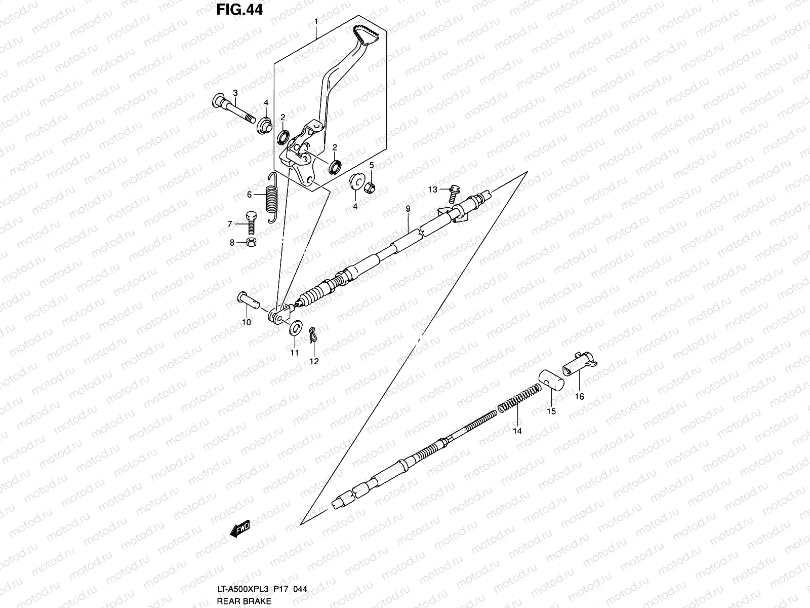 44 - REAR BRAKE