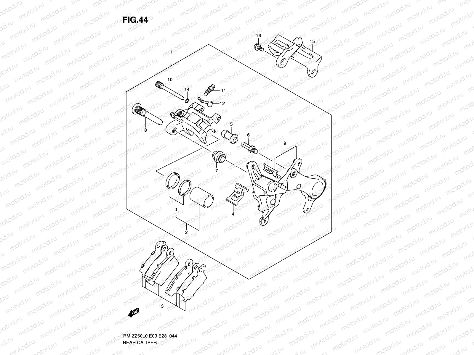 44 - REAR CALIPER
