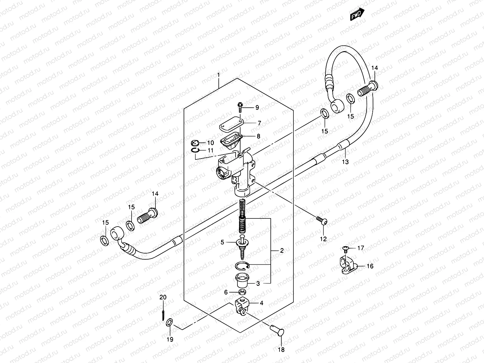 44 - REAR MASTER CYLINDER