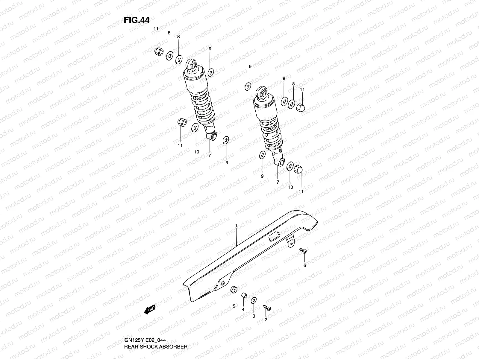 44 - REAR SHOCK ABSOBER