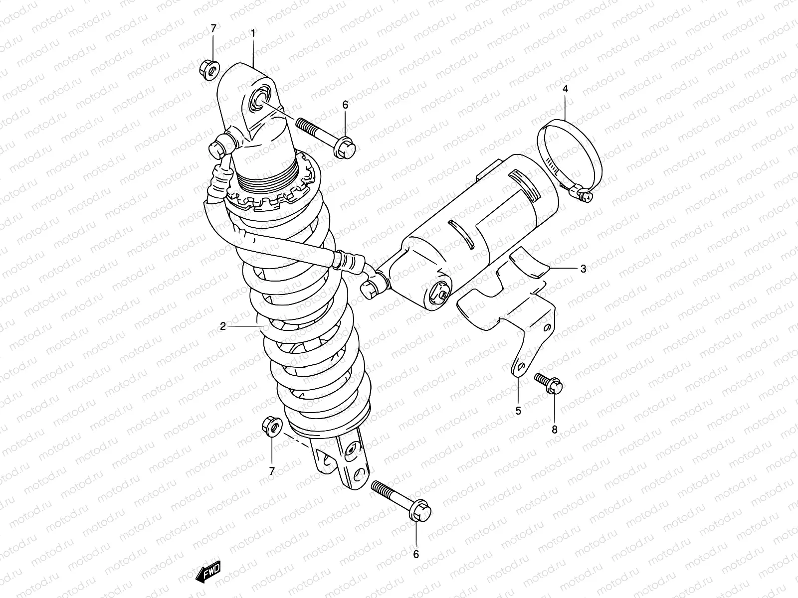 44 - REAR SHOCK ABSORBER