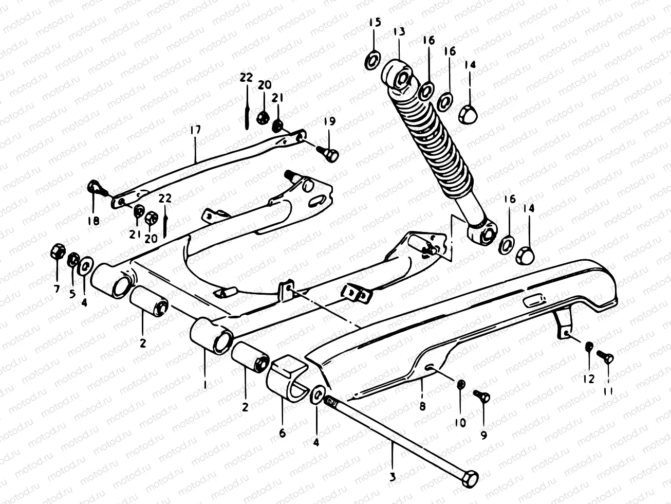 44 - REAR SWINGING ARM