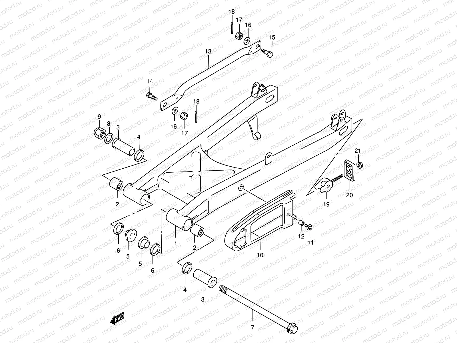 44 - REAR SWINGING ARM