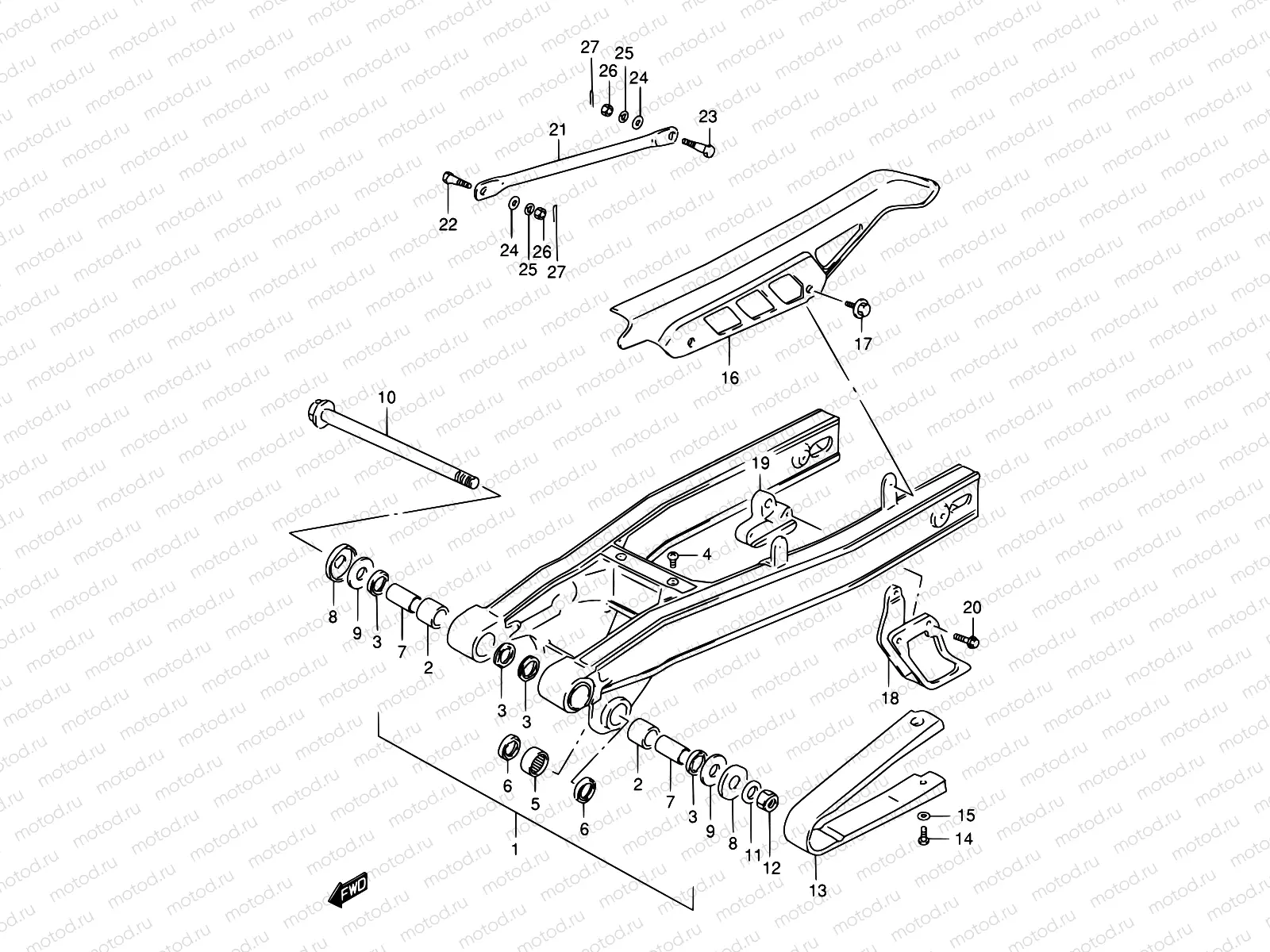 44 - REAR SWINGING ARM