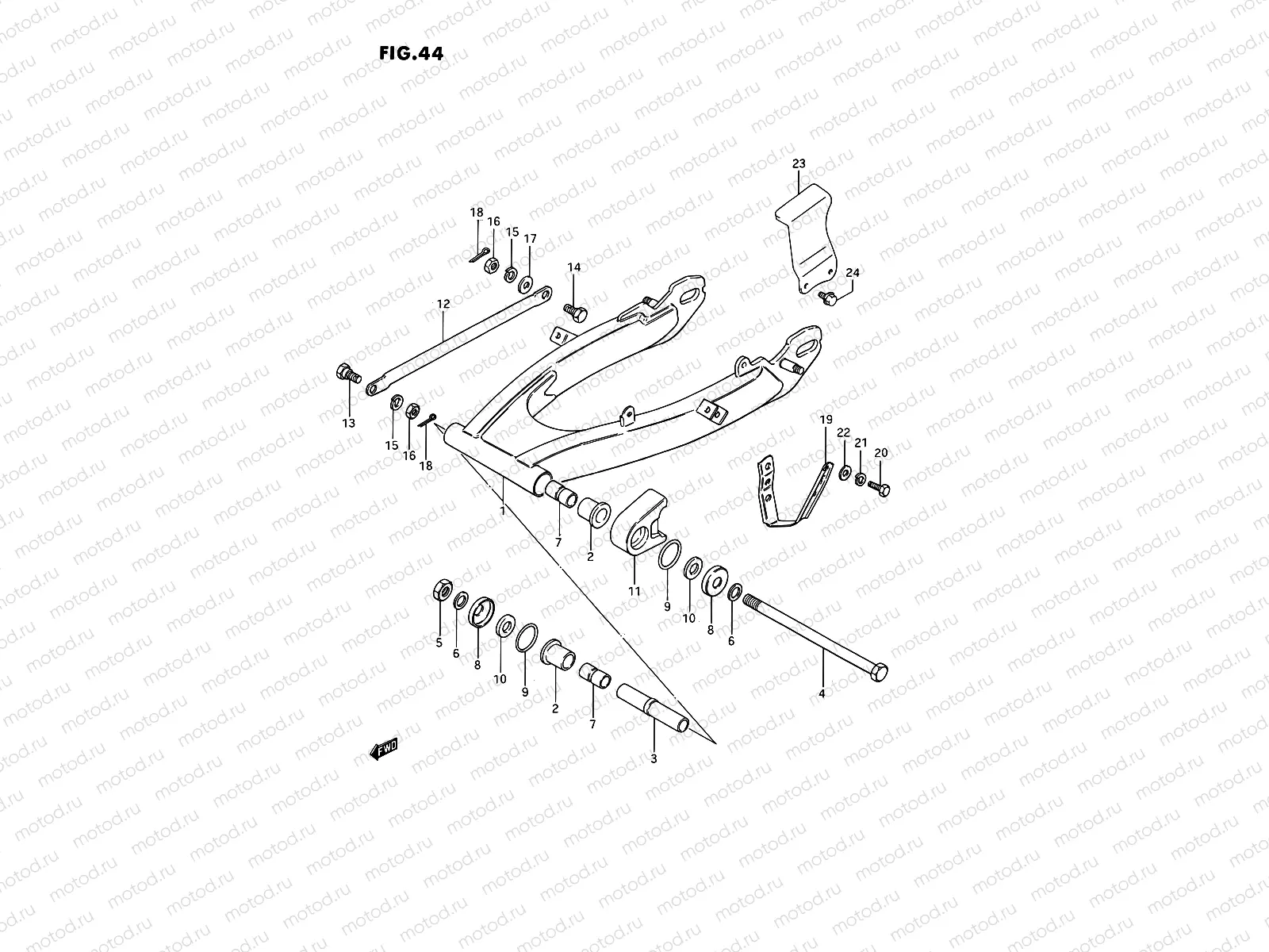 44 - REAR SWINGING ARM