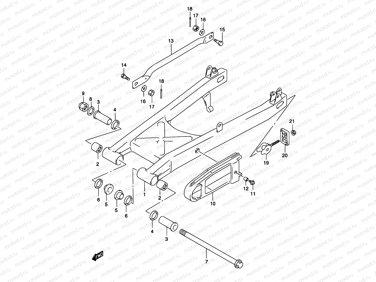 44 - REAR SWINGING ARM